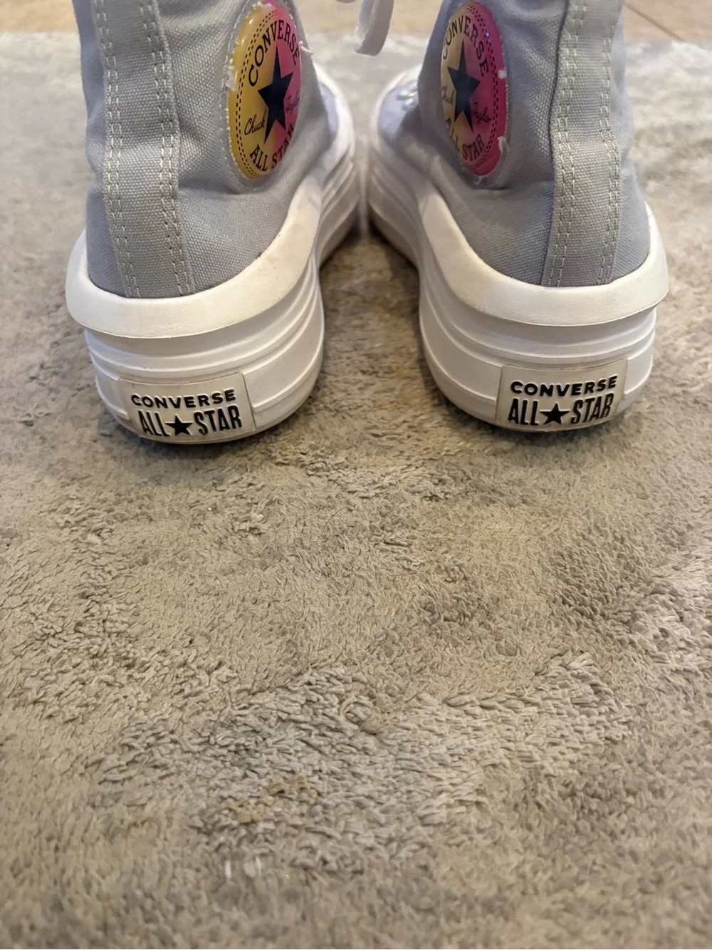 Converse Kids Pink and White Canvas Sneakers